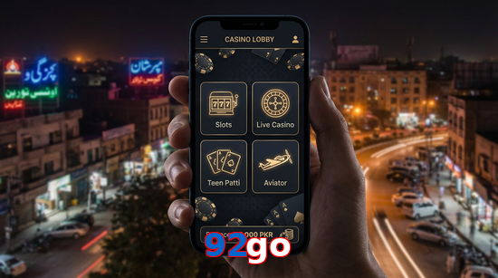 Main screen of 92Go app page for PK players